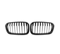 Parrillas Listón Doble Para F20 F21 120i Serie 1 2015 2016 2017 Parachoques Delantero Parrilla Riñón Rejilla Deportiva Carreras Negra Brillante Parrilla Parachoques