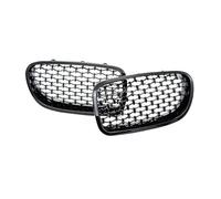 Parrillas Riñones Para BMW Serie 5 F10 F11 F18 2010-2016 Parrilla De Carreras Doble Lama Negra delantera(Black Chrome)