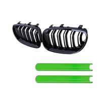 Parrillas Riñones Rejilla Parachoques Delantero Coche Rejillas Carreras Riñón Tiras Embellecedoras Negro Brillante Para E60 E61 5 Series 2003-2009(VERDE)