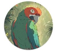 Parrot 1.000 Piezas Puzzle Adultos para Aliviar El Estrés Aves Rompecabezas Circular Juguetes Creativos contra El Estrés Regalos Familiares (67.5x67.5cm)