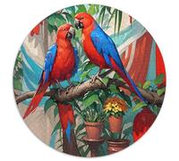 Parrot 1.000 Piezas Puzzle Intelectual Desafío para Niños Adultos Aves Juegos De Puzzle Juguetes Creativos contra El Estrés Regalos Familiares (67.5x67.5cm)