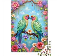 Parrot Amor Escena 1000 Pieza Stock De Cartas Premium Rompecabezas Conjunto para Adultos Desafío Juego Educativo Presente Divertido Paquete De Valor 38x26cm/1000pcs
