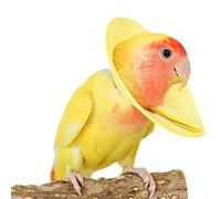 Parrot Anti-Bite Collar For Plucking | Velour Leather, 7-12.4cm, 2-5.6g | Neck Protector For Small & Medium Birds | Prevents Injury & Self-Mutilation