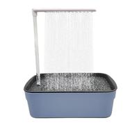 Parrot Automatic Bathtub with Shower, USB Electric Fountain Tub with Running Water for Small & Medium Birds, Conures, Cockatiels, African Grey, Lovebirds