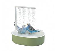 Parrot - Bañera automática de pájaros, 15 cm USB Powered Sprayer for Parakeets, Durable ABS Mini Fountain, Jaula Bathing Accessory with Continuous Flow, Pet Aviary Equipment for Small Birds Use