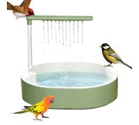 Parrot Bath - 32.3cm Durable, Bird Shower Tub, Portable Design | Splash Proof, Cage Water Basin, Pet Fountain Bowl For Parakeet, Cockatiel, Conure, Parrotlet, Hummingbird, Home, Apartment, Balcony