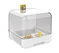 Parrot Bath | Pull-out Parrot Feeder For Cage | 2 In 1 Bowl Bathtub Transparent Desisgn For Pet Inside SOutdoors Yard Deck Garden