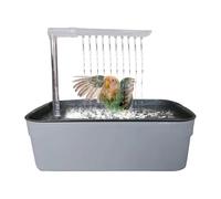 Parrot Bathtub, Automatic Bird Shower Station, USB Powered Pet Bath Tub with Fountain Spray, Interactive Cage Bathing Toy for Small Medium Breeds, for Aviary, Garden, Outdoors