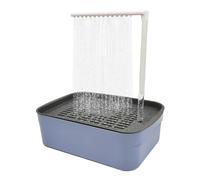 Parrot - Bathtub automático con ducha | USB Electric Circulating Bird Bath 31,5 x 21,5 x 34 cm, ABS Material, azul, apto para cócteles, Budgies, Lovebirds and Small To Medium Parrots, Single Box