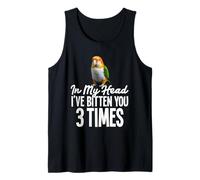 Parrot Bird Dueño Birdkeeper Mordido Blanco Caique Camiseta sin Mangas