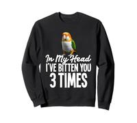 Parrot Bird Dueño Birdkeeper Mordido Blanco Caique Sudadera