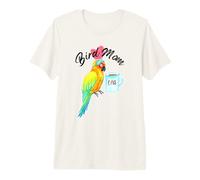 Parrot Bird Mom - Acuarela de Sol somnoliento Camiseta Premium