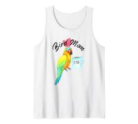 Parrot Bird Mom - Acuarela de Sol somnoliento Camiseta sin Mangas