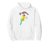 Parrot Bird Mom - Acuarela de Sol somnoliento Sudadera con Capucha