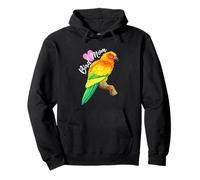 Parrot Bird Mom - Sun Conure Acuarela Sudadera con Capucha