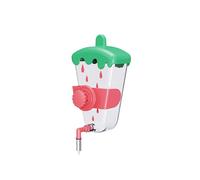 Parrot Bird Water Dispenser Automatic Feeding Needle Water Bottle Bird Hanging Feeding Device Splash Proof Water Dispenser Water Dispenser (Pink)