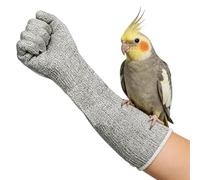 Parrot Bite Proof Gloves, Ultra Flexible Scratch Resistant Arm Protection Sleeve | Flexible Multipurpose Guard For Grooming & Trimming, Safety Gloves - Bird Training Veterinary