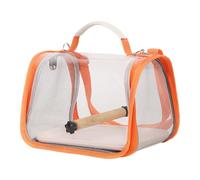 Parrot Carrier Backpack - Comfortable Transparent Travel Carrier, Breathable Portable Bird Cage with Handle For Lovebird Cockatiel Conure Macaw Canary Finch Walking Camping Outdoor Use