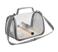 Parrot Carrier - PP Foldable Compact Bird Cage for Travel, Lightweight Design with Secure Lock, Birds Cage for Cockatiel Macaw Parakeet, Small Pets Like Hamster and Outings Use