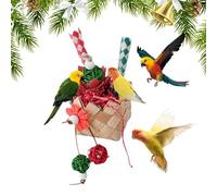 Parrot Chewing Toy, Colorful Bird Toys, Bird Cage Teething Toy, Medium Parrot Toys, Parakeet Cage Accessories, Cockatiel Toys, Budgie Cage Toy, 14x8x8cm/5.51x3.15x3.15 Inches for Lovebirds