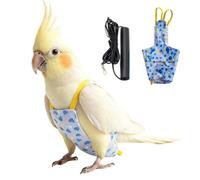 Parrot Clothes with 2Meter Traction Rope Cockatiel Vest Bird Flying Clothes
