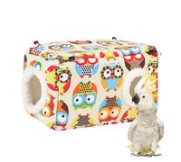 Parrot Cockatiel Warm House - Panel de Forro Polar, Suave cámara de anidación, Capa de Refugio para pájaros Lavable, módulo Confort para Descansar | para tortolitos y periquitos