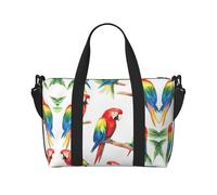 Parrot Collection - Bolsa de gimnasio estampada para fin de semana, ideal para viajes de negocios