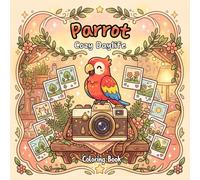 Parrot Cozy Daylife: Coloring Book for Kids and Adults With 50 Easy-to-Color Pages Featuring Adorable Tropical Birds, Beach Scenes, and Fun Animal Designs for Relaxing Creative Fun.