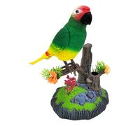 Parrot de conversación electrónica - Bird Electronic Bird, Toys Electric Parrots | belleza mascotas de animales de mascotas se mudan chirriendo decoración de la habitación del hogar realista regalos d
