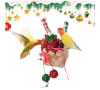 Parrot de masticación: Accesorios Jaula pájaros Coloridos Vibrantes para Aves Medianas | Juguetes no tóxicos Cargos y alimentación periquitos, cacatúas, tortolitos -