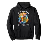 Parrot Drinking Its Beer O'Clock Somewhere Always 5 O Clock Sudadera con Capucha