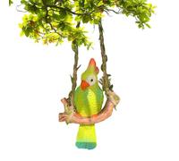 Parrot Figurine Outdoor Garden Bird Decor, Decors Tropical Ornament Realistic Decorative Art Collectible Figurines Patio Porch Yard Lawn Pathway Party | Perfect Suitable Ideal For Usages Scenarios