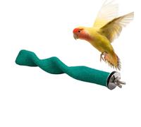 Parrot Frosted Stand, Parrots Perch Shower Play Stand, Quartz Sand Pet Toy Bird Sand Paw Grinding Clean Stick for Parakeet, Lovebirds, Cockatiel, 20x2cm
