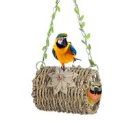 Parrot Habitat Cave Tent Breathable Sea Grass Tent Hook Hammock Swing