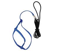 Parrot Harness and Leash | Adjustable Figure 8 Strap for Safe Outdoor Flying | Bite - Proof Traction Rope for Birds/Parrots/Cockatiels | Portable with Hook (Metro)