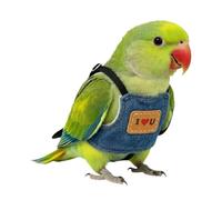 Parrot Harness - Cute Adjustable Nylon Vest Strap | Bird Chest Fly Collar Traction Leash | Control Gear For Budgerigar African Grey Cockatoo Macaw Indoor Garden Walking Hiking Use