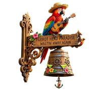 Parrot Head Paradise Wall - Mounted Doorbell (1pcs)