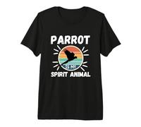 Parrot Is My Spirit Animal Kawaii Cartoon Funny Loros Camiseta Premium
