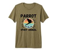Parrot Is My Spirit Animal Kawaii Cartoon Funny Loros Camiseta Premium