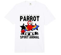 Parrot Is My Spirit Animal Kawaii Cartoon Funny Loros Comfort Colors Adult Heavyweight T-Shirt
