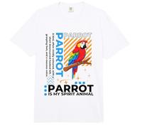 Parrot Is My Spirit Animal Kawaii Cartoon Funny Loros Comfort Colors Adult Heavyweight T-Shirt
