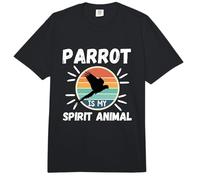 Parrot Is My Spirit Animal Kawaii Cartoon Funny Loros Comfort Colors Adult Heavyweight T-Shirt