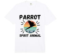 Parrot Is My Spirit Animal Kawaii Cartoon Funny Loros Comfort Colors Adult Heavyweight T-Shirt