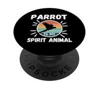 Parrot Is My Spirit Animal Kawaii Cartoon Funny Loros PopSockets PopGrip Adhesivo