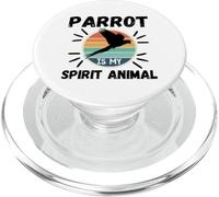 Parrot Is My Spirit Animal Kawaii Cartoon Funny Loros PopSockets PopGrip para MagSafe