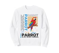 Parrot Is My Spirit Animal Kawaii Cartoon Funny Loros Sudadera