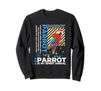 Parrot Is My Spirit Animal Kawaii Cartoon Funny Loros Sudadera