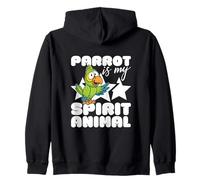 Parrot Is My Spirit Animal Kawaii Cartoon Funny Loros Sudadera con Capucha