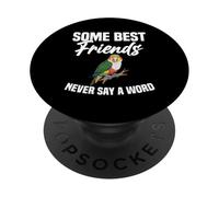 Parrot Lover Bird Dueño Amigos Blanco Caique PopSockets PopGrip Adhesivo