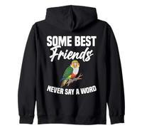 Parrot Lover Bird Dueño Amigos Blanco Caique Sudadera con Capucha